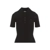 Courrèges Courreges Black Viscose Blend Polo Shirt Women