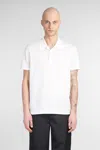 Courrèges Polo Manches Courtes En Coton In Beige