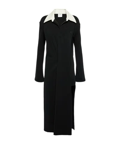 Courrèges Polo Dress In Black