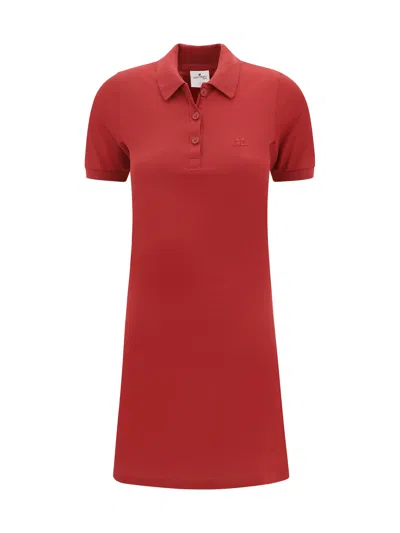Courrèges Dress  Woman Color Ruby In Red