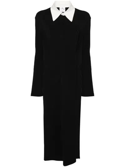 Courrèges Courreges Woman Midi Dress Black Size S Cotton, Polyamide