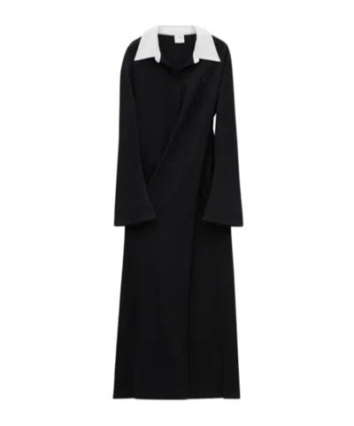 Courrèges Courreges Woman Midi Dress Black Size S Cotton, Polyamide