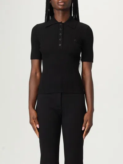 COURRÈGES POLO SHIRT COURRÈGES WOMAN COLOR BLACK,H21456002