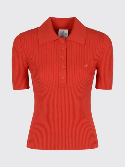 Courrèges Polo Shirt  Woman Color Orange