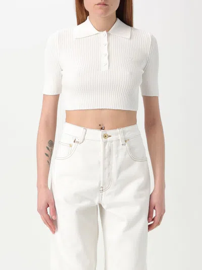 COURRÈGES POLO SHIRT COURRÈGES WOMAN COLOR WHITE,G80160001