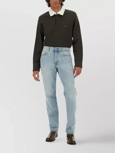 Courrèges Polo Shirt In Cotton In Brown