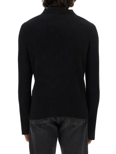 Courrèges Courreges Polo With Logo In Black