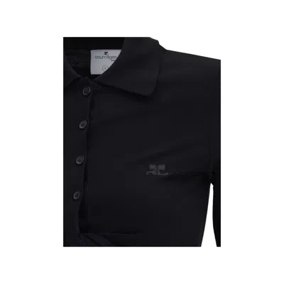COURRÈGES COURRÈGES POLO WITH TWISTED DETAIL