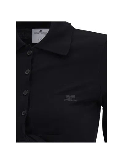 COURRÈGES COURRÈGES POLO WITH TWISTED DETAIL