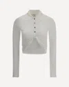 Courrèges Collared Neck Knotted Front Long Sleeves