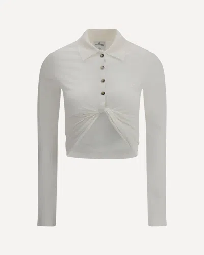 COURRÈGES COURRÈGES POLO WITH TWISTED DETAIL