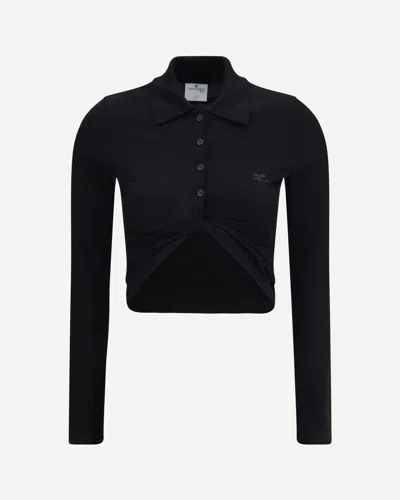 Courrèges Polo With Twisted Detail