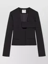 Courrèges Infinity Polywool Jacket In Black