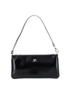 Courrèges Rectangular Naplack Pouch Adjustable Strap In Black