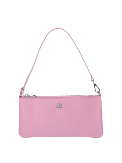 Courrèges Pouch Logo In Nude