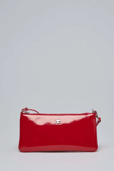 Courrèges Pouch Zipped Naplack In Red