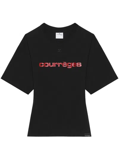 COURRÈGES COURRÈGES LOGO-PRINT T-SHIRT