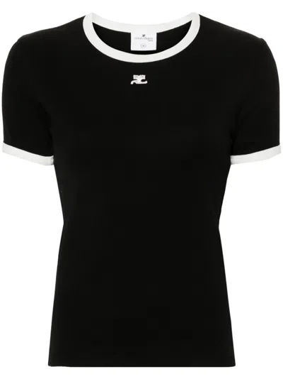 COURRÈGES COURREGES PRE LOGO COTTON T SHIRT