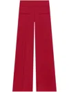 Courrèges Pressed Crease Track Pants In Red