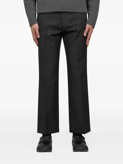 Courrèges Pressed-crease Trousers In Black
