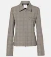 Courrèges Prince Of Wales-check Jacket In Beige