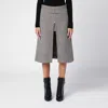 COURRÈGES COURREGÈS  PRINCE OF WALES MOTIF ZIP SKIRT