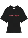 Courrèges Courreges Women Courreges Belted Printed Stone T-shirt In Black