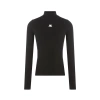 Courrèges Black Ribbed Viscose Blend Turtleneck In Black