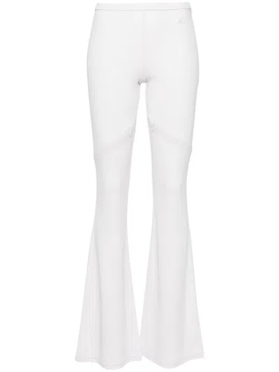 Courrèges Ellipse Mid-rise Bootcut Trousers In Purple