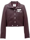 Courrèges Re-edition Vinyl Jacket Clothing In Brown