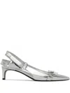 Courrèges Racer Mirror Pump In Silver