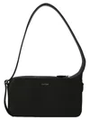 Shop Courrèges 'racer Baguette' Shoulder Bag In Black