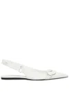 Courrèges Racer Ballet Flats In White
