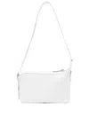 Courrèges Racer Baguette Leather Bag In White