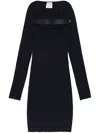Courrèges Racer Mini Dress In Black