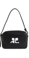 Courrèges Re Edition Camera Bag Black In Black