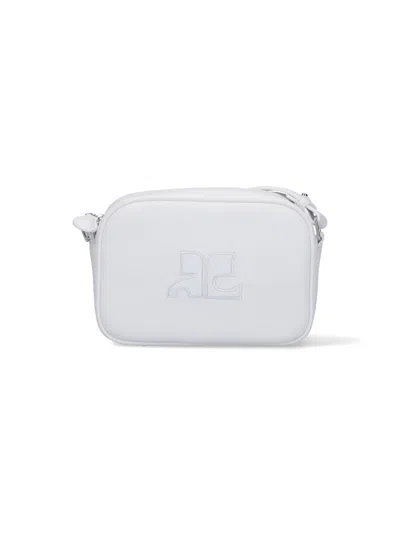 Courrèges "re-edition" Camera Bag In White