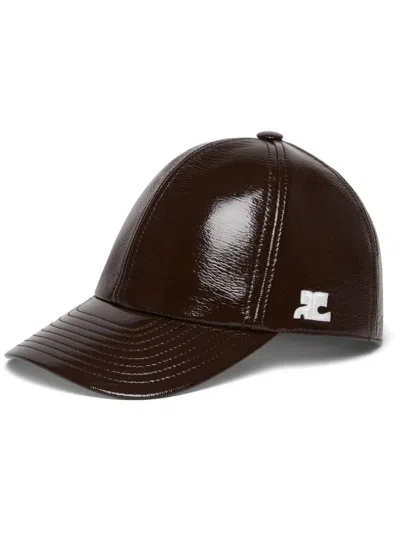 Courrèges Re-edition Cap In Braun
