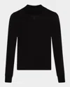 Courrèges Re-edition Mock-neck Long-sleeve Fitted Top In Black