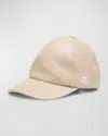 Courrèges Re-edition Vinyl Baseball Cap In Mastic Grey
