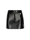 Courrèges Courreges Re-edition Vinyl Effect Mini Skirt Women In Black