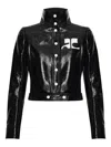 Courrèges Reedition Vinyl Jacket In Black