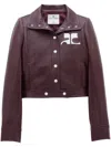 Courrèges Courreges Reedition Reedition Vinyl Jkt In Burgundy