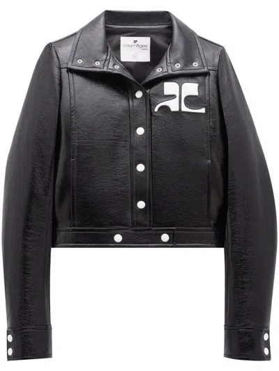 Courrèges Re-edition Vinyl Jacket Clothing In Black