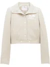 Courrèges Courreges Re Edition Jacket In Coated Cotton In Grey