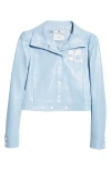Courrèges Re-edition Vinyl Jacket In Pastel Blue