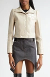 Courrèges Re-edition Vinyl Jacket In White