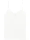 Courrèges Courreges Reedition Logo Ribbed Tank Top In White
