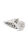 Courrèges Rear Shell-pendant Single Earring In Silver