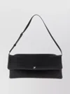 Courrèges Rectangular Shoulder Bag Adjustable Strap In Black